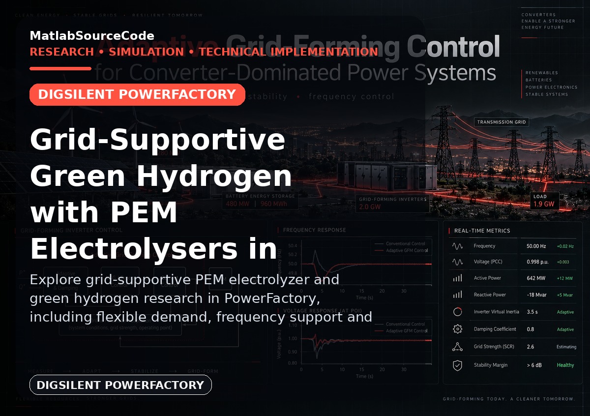 Grid-Supportive Green Hydrogen with PEM Electrolysers in PowerFactory