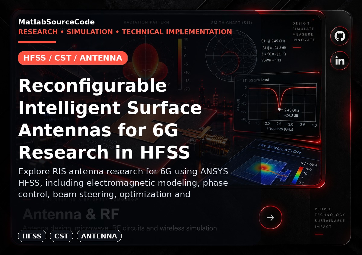 Reconfigurable Intelligent Surface Antennas for 6G Research in HFSS