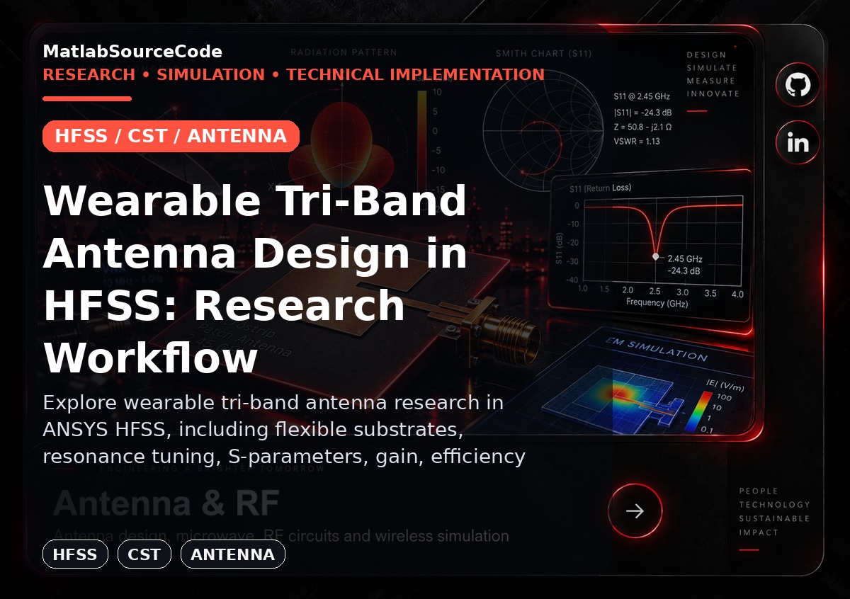 Wearable Tri-Band Antenna Design in HFSS: Research Workflow
