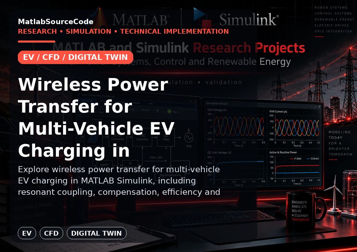 Wireless Power Transfer for Multi-Vehicle EV Charging in Simulink