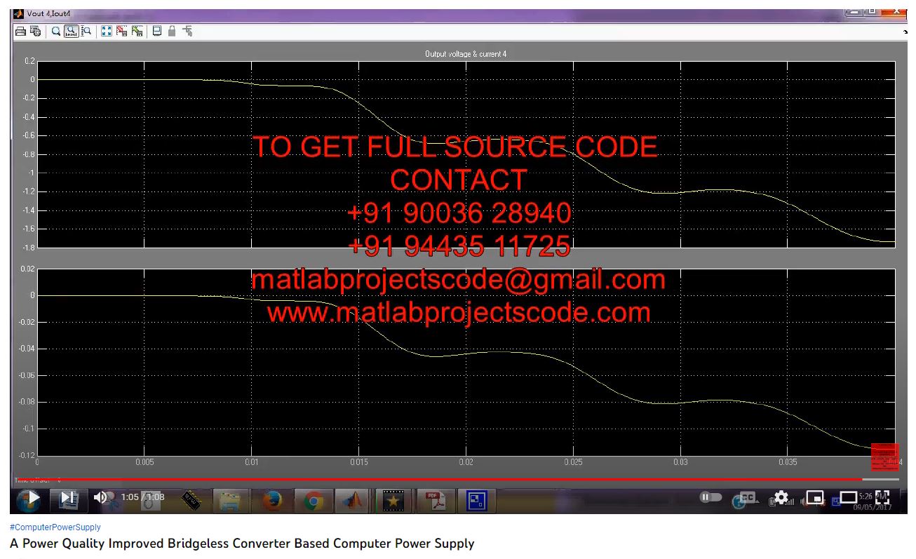 A Power Quality Improved Bridgeless Converter based Computer Power Supply project simulation thumbnail for Renewable Energy Engineering