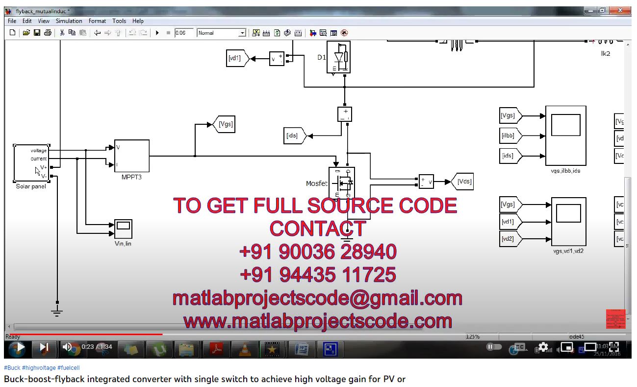 Buck-Boost-Flyback Integrated Converter with Single Switch to Achieve High Voltage Gain for PV or project simulation thumbnail for Renewable Energy Engineering