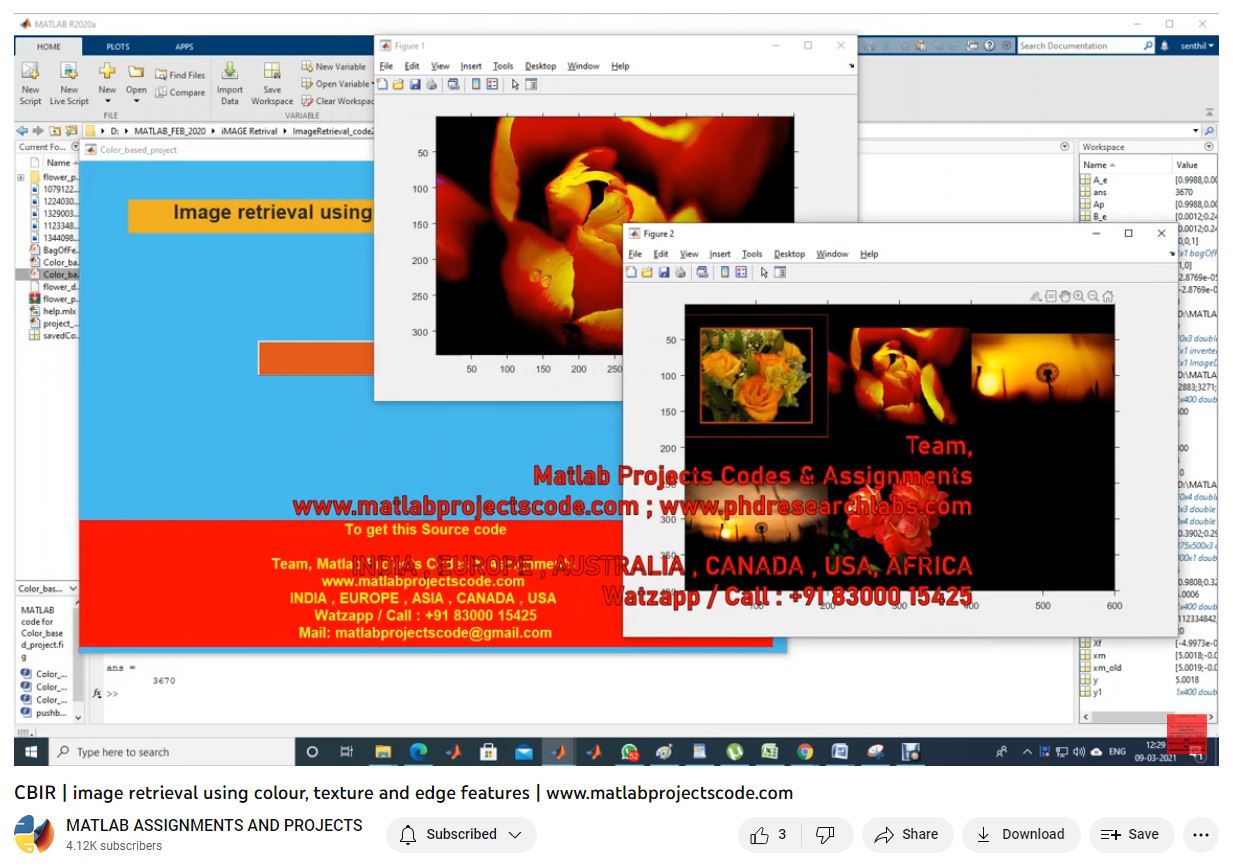 Cbir _ Image Retrieval Using Colour Texture And Edge Features project simulation thumbnail for Signal Processing and AI Engineering