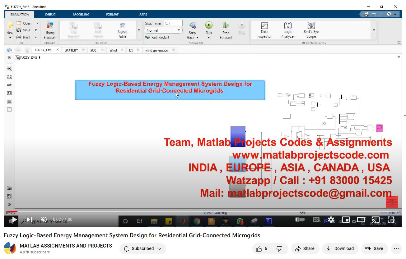 Fuzzy Logic-Based Energy Management System Design For Residential Grid-Connected Microgrids-Matlab Simulink-Electrical Assignments-Projects-Phd Research project simulation thumbnail for Renewable Energy Engineering