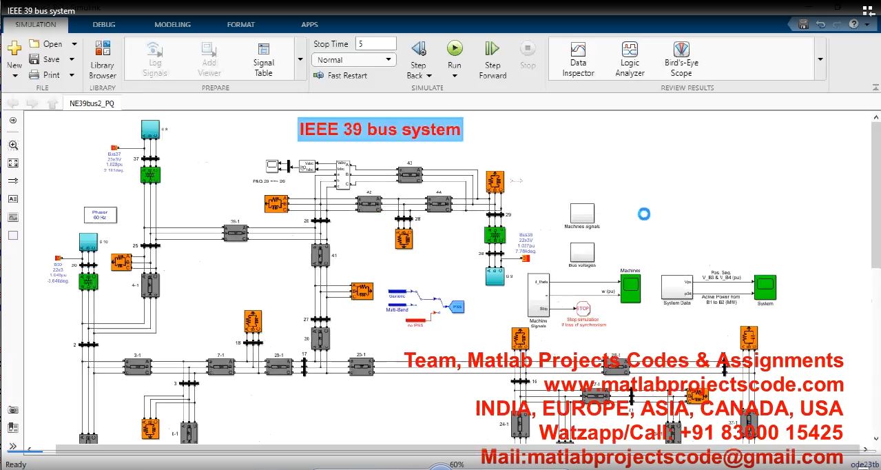 Ieee 39 Bus System project thumbnail image