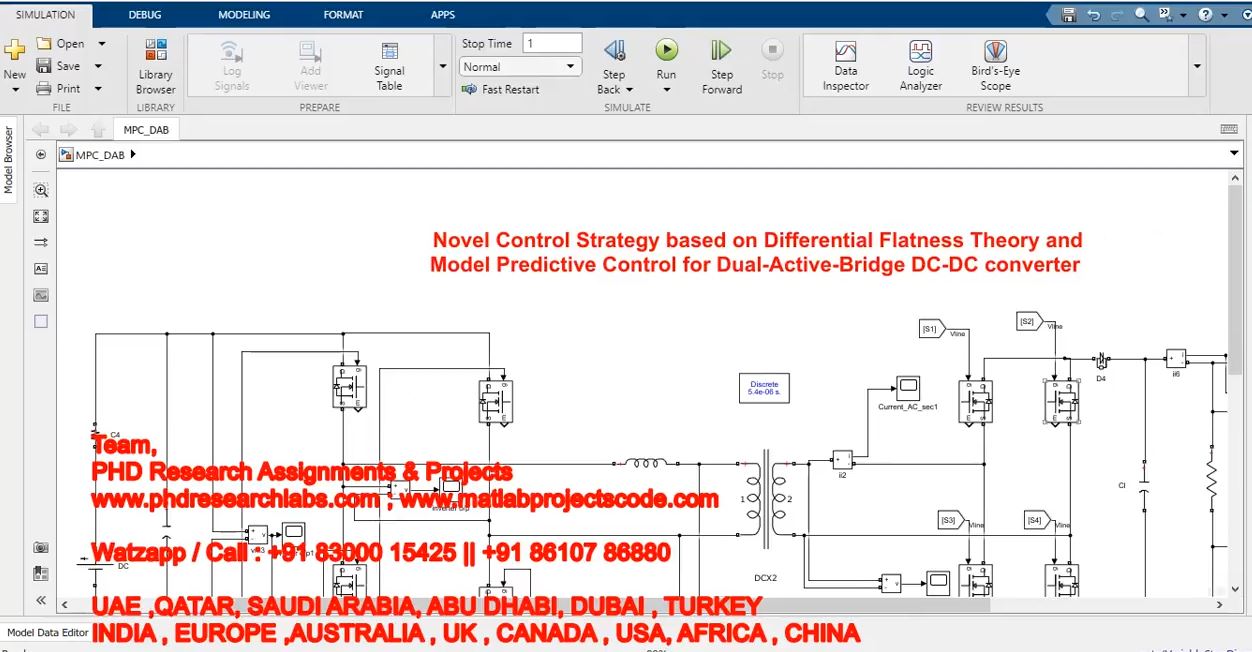 Novel Control Strategy Based On Differential Flatness Theory And Model Predictive Control For Dual project simulation thumbnail for Control Systems Engineering