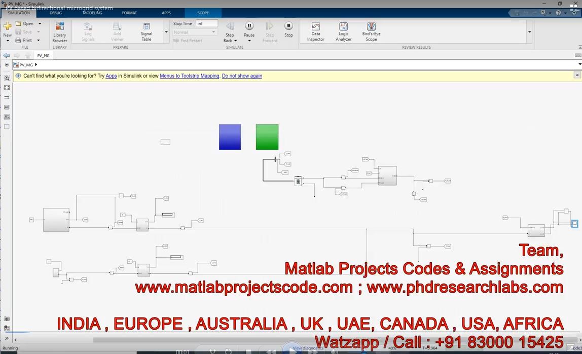 Pv Based Bidirectional Microgrid System project simulation thumbnail for Renewable Energy Engineering