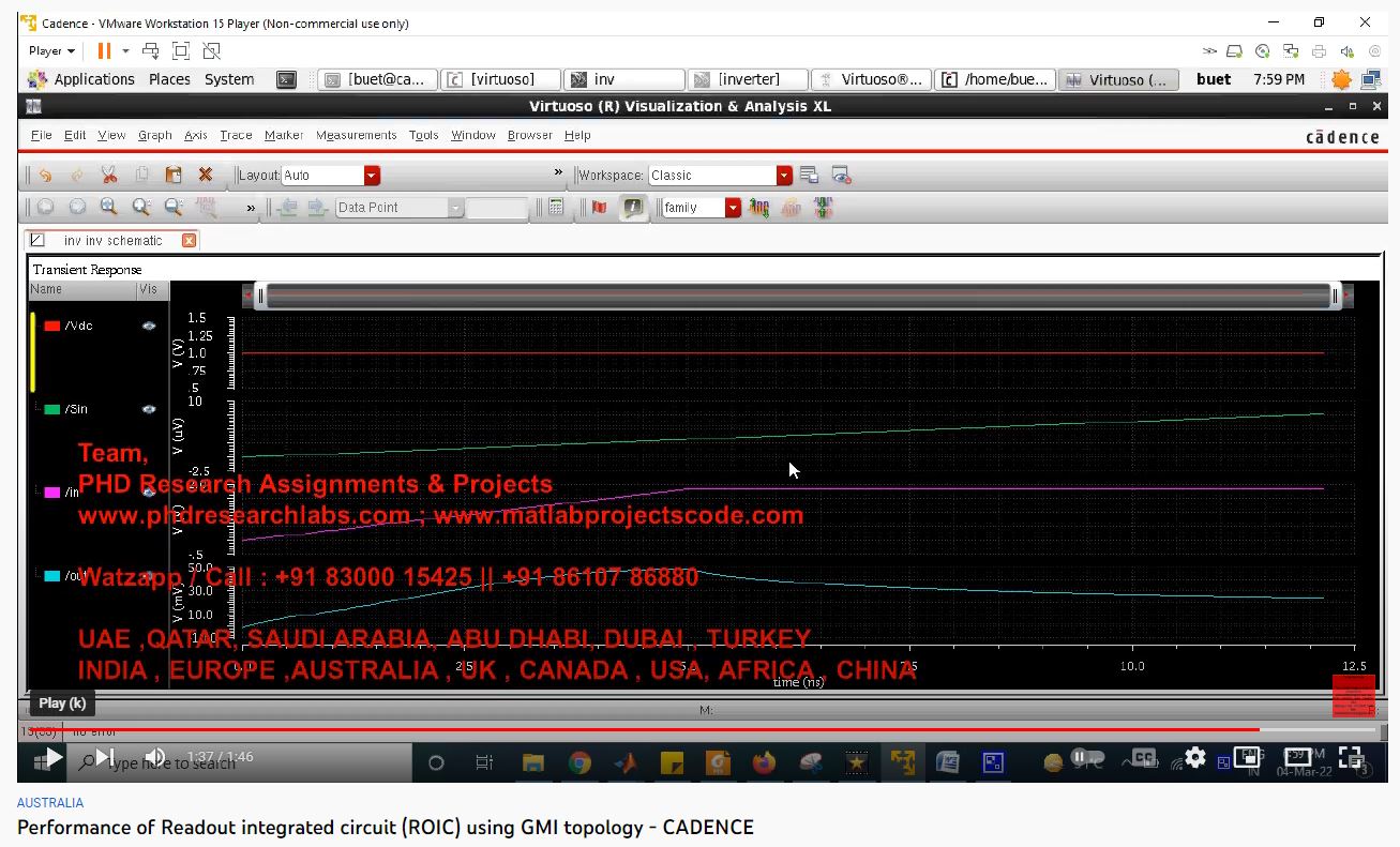 Performance of Readout Integrated Circuit (ROIC) using GMI Topology project simulation thumbnail for Electromagnetics and RF Engineering