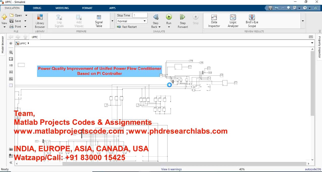Power Quality Improvement Of Unified Power Flow Conditioner Based On Pi Controller project simulation thumbnail for Renewable Energy Engineering