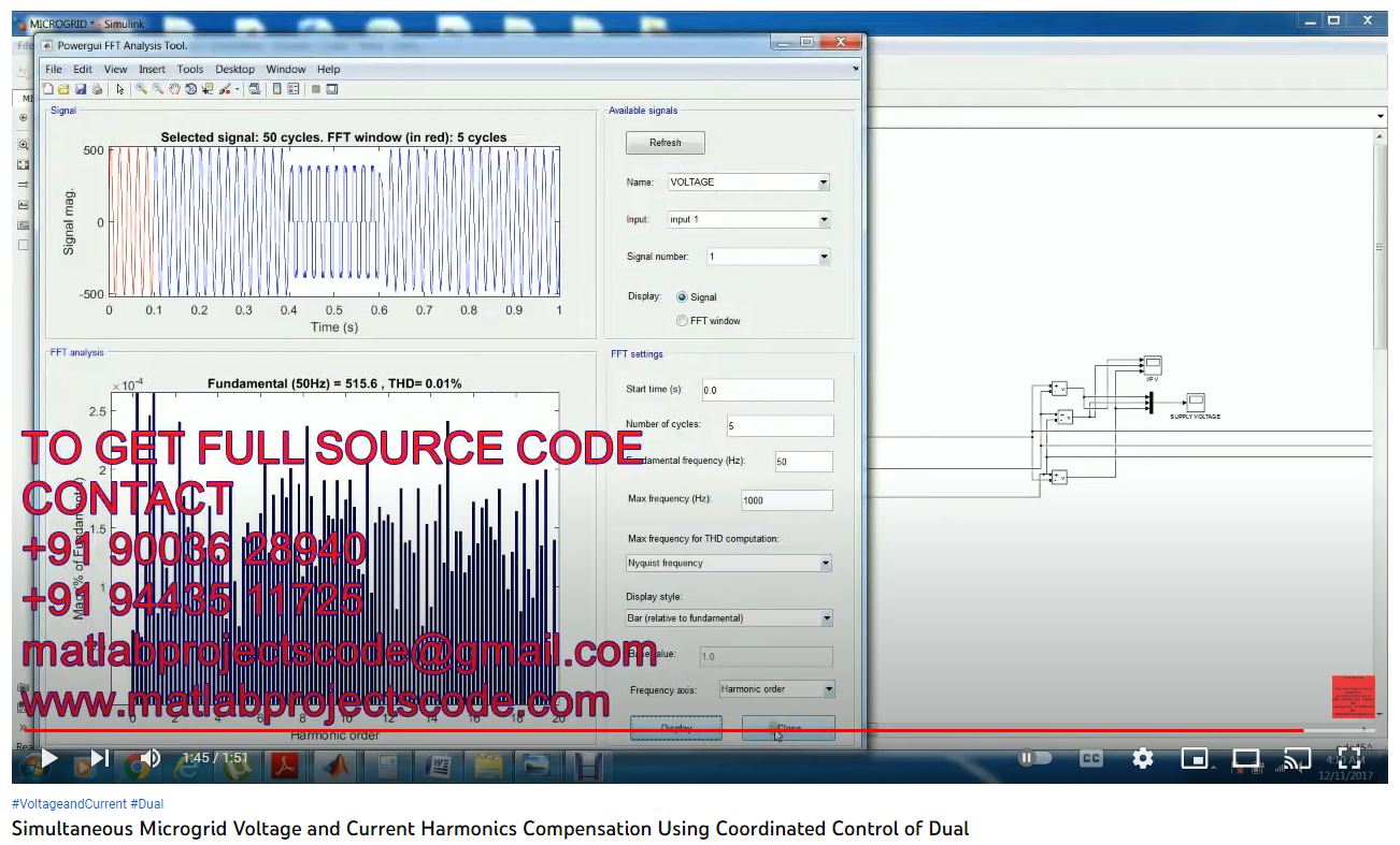 Simultaneous Microgrid Voltage and Current Harmonics Compensation using Coordinated Control of Dual project simulation thumbnail for Renewable Energy Engineering